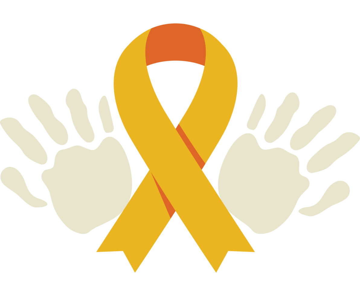 childhood cancer day ribbon png