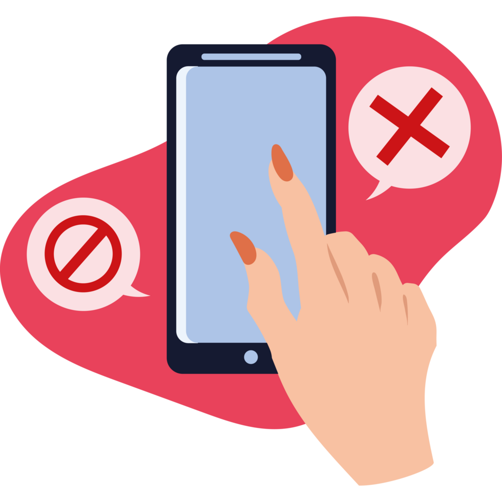 prohibition use of smartphone png