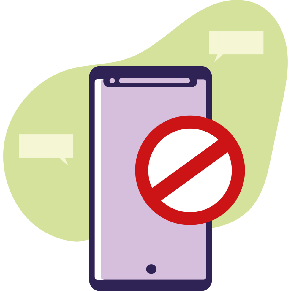 dont use mobile phone isolated png