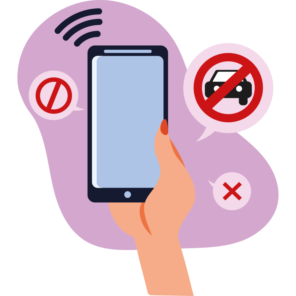 prohibition of the use of the phone by the driver png
