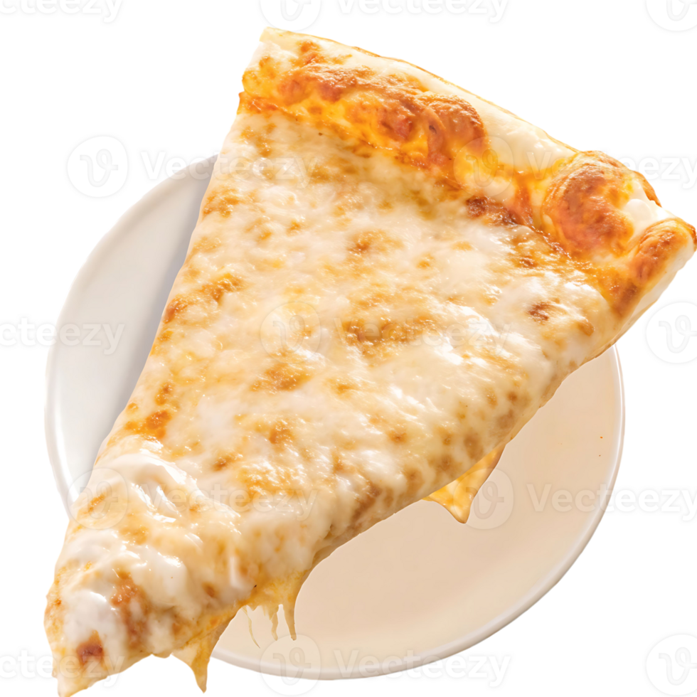 A Delicious Slice of White Pizza on a Plate png