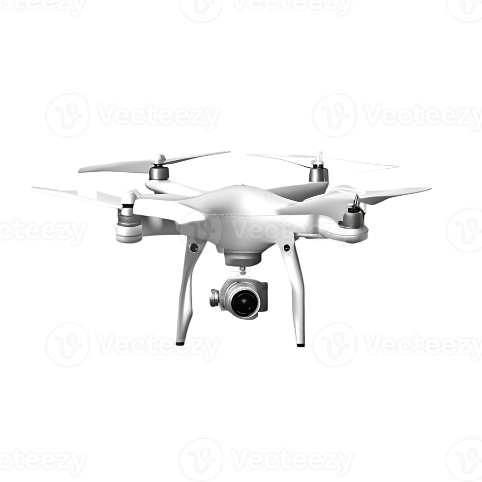Hightech White Drone with Advanced Camera Technology for Aerial Photography and Videography png