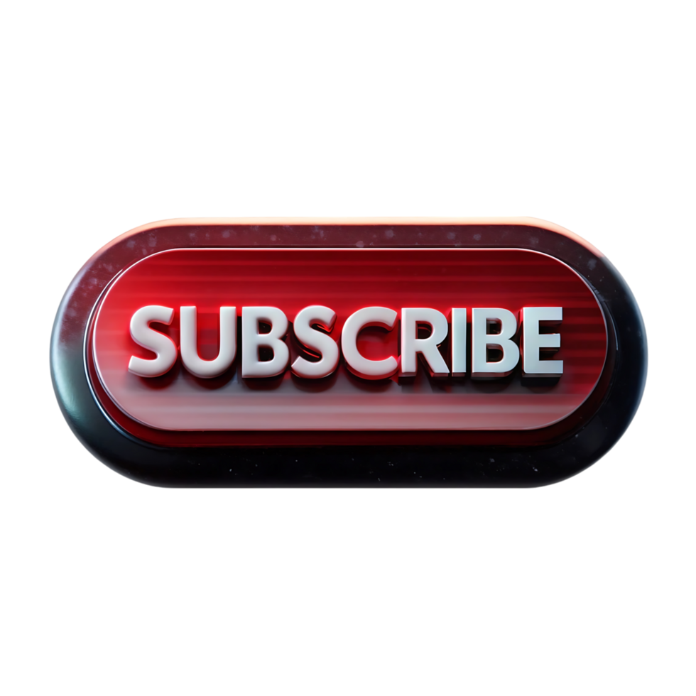 Subscribe button on a black background png
