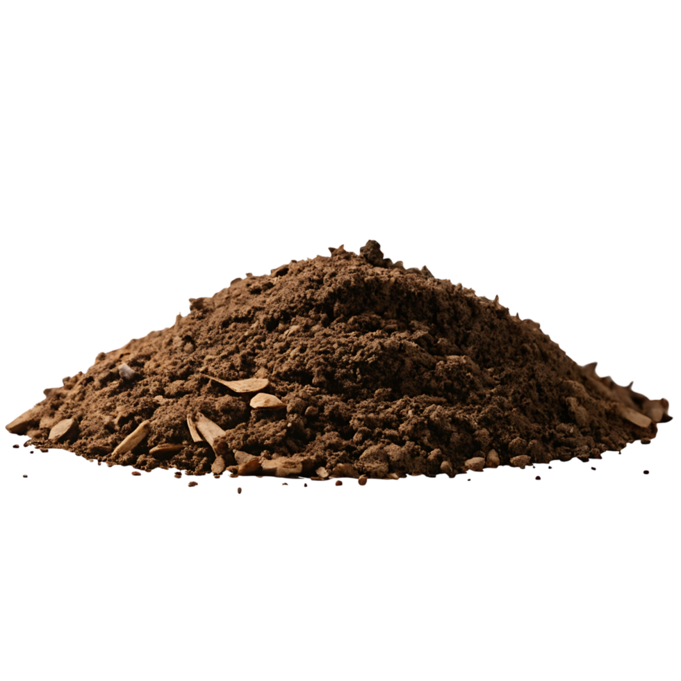 A pile of dirt on a black background png