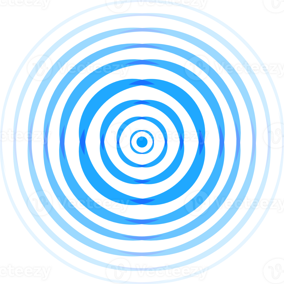 Radar icon blue color flat style png