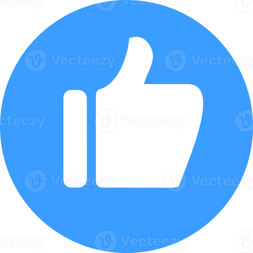 Social media like icon color style png