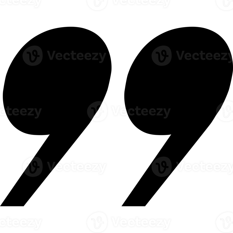 Quotation icon black color flat style isolated png