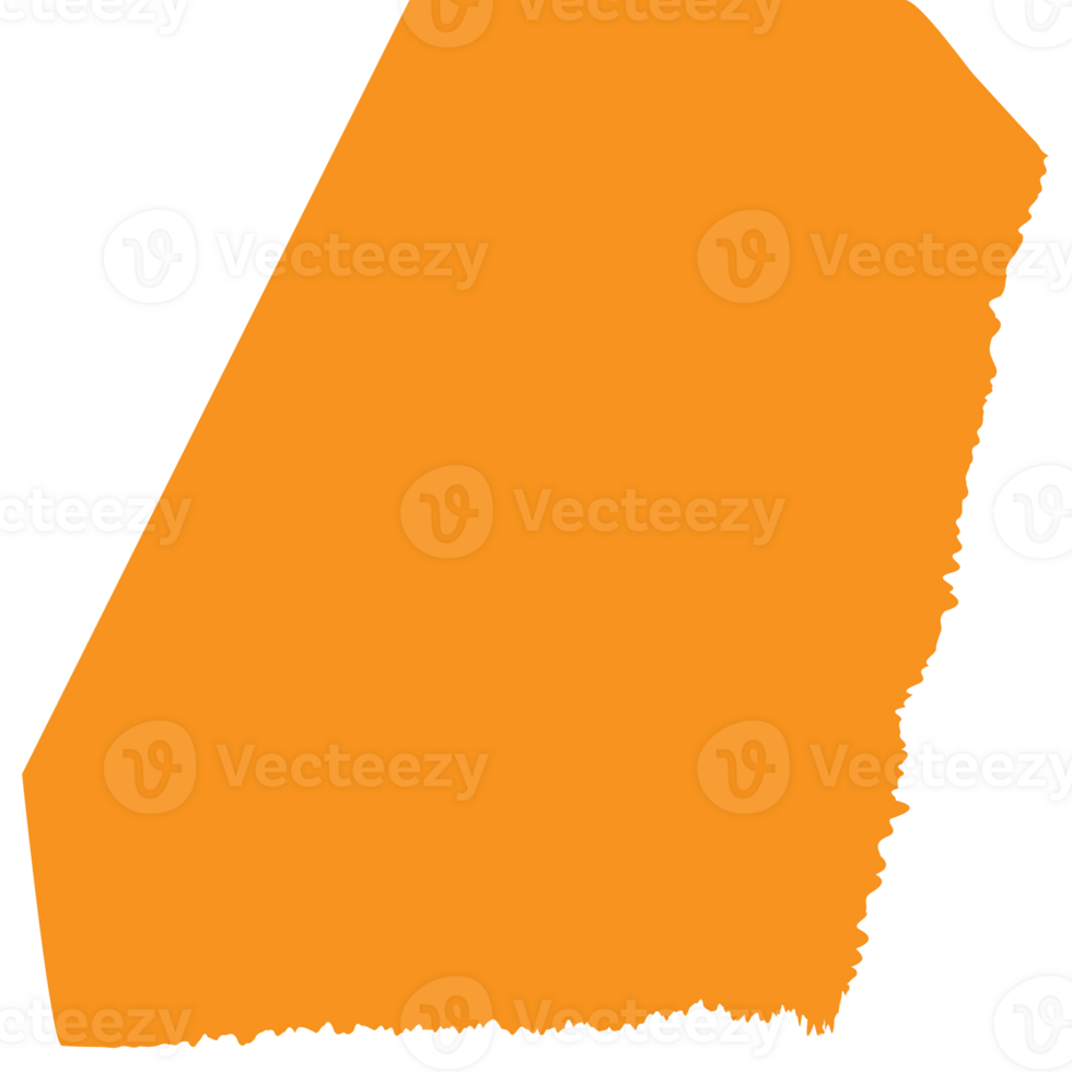 Torn paper scraps orange color style isolated for poster png