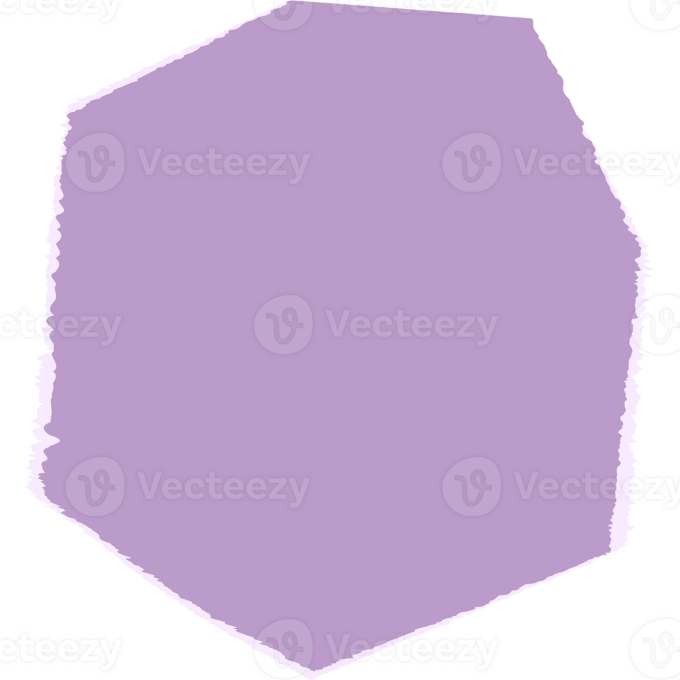 Torn paper scraps color style isolated png