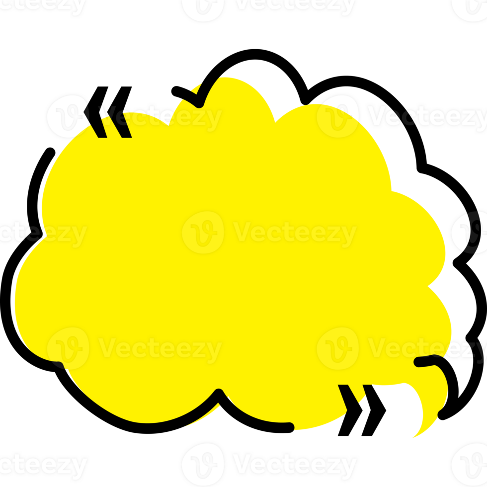 Quote box frame empty color style speech bubble png