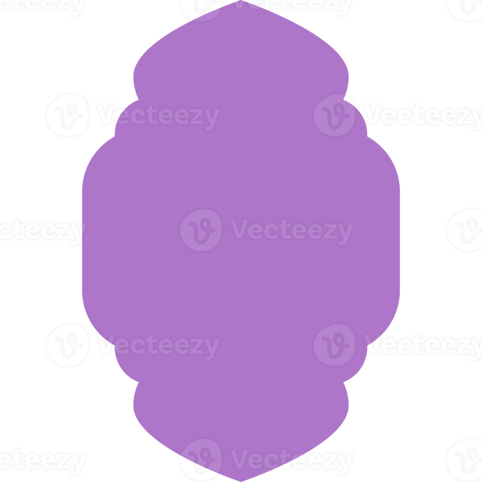 Islamic window and arches purple color png