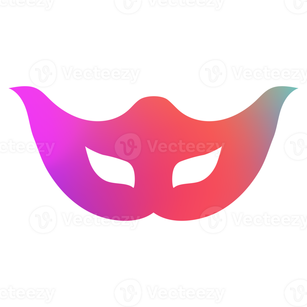 Carnival mask modern gradient style 3 png