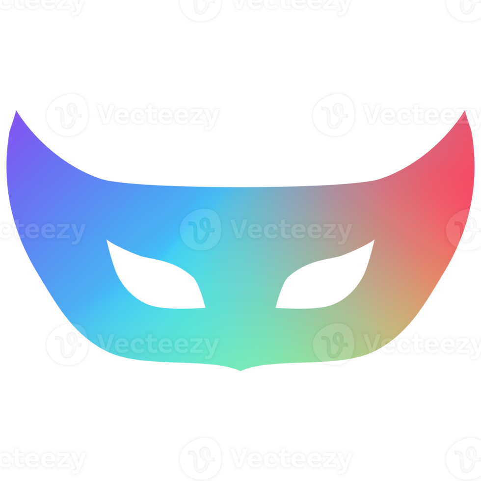 Carnival mask modern gradient modern style png