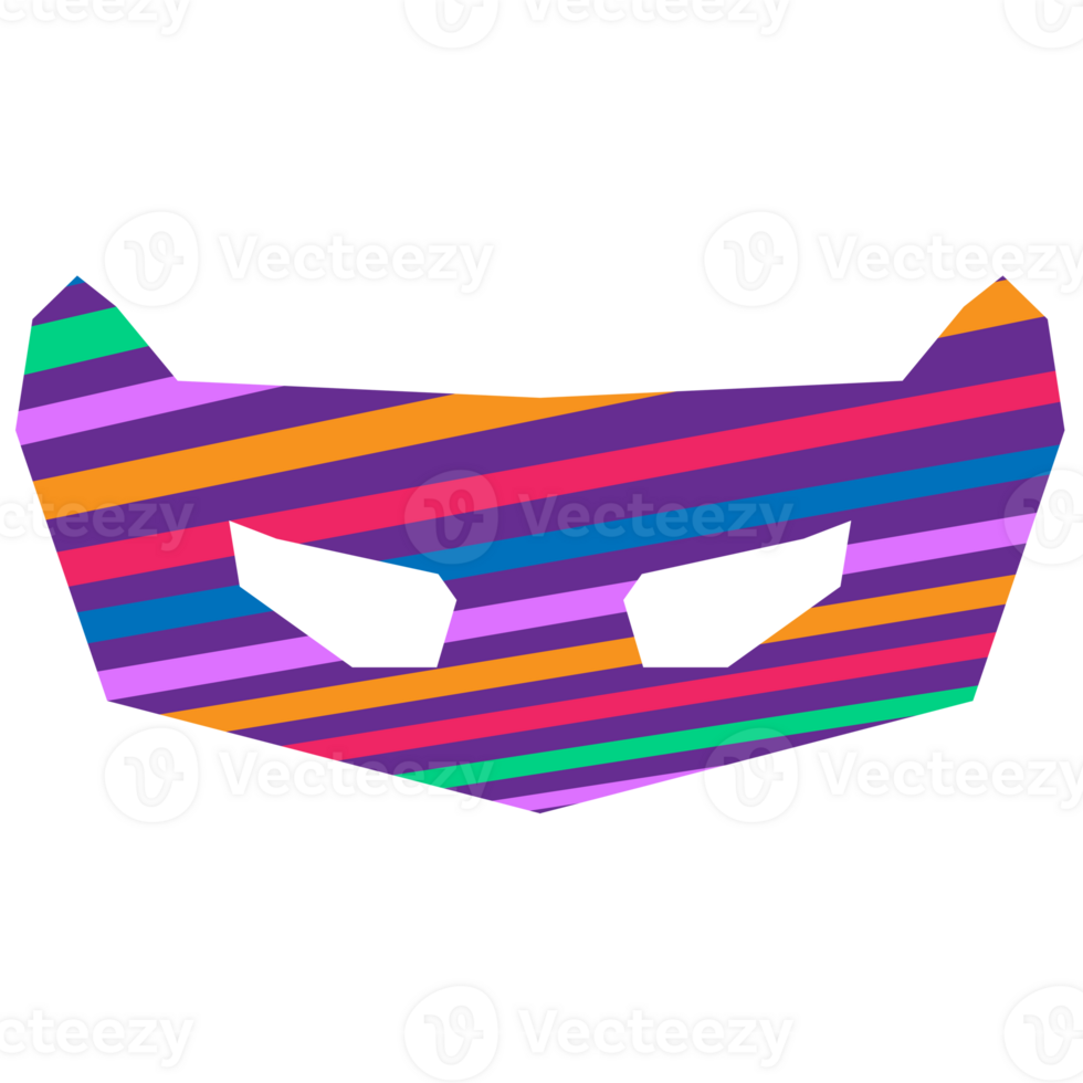 Carnival mask colorful style for party, decoration png