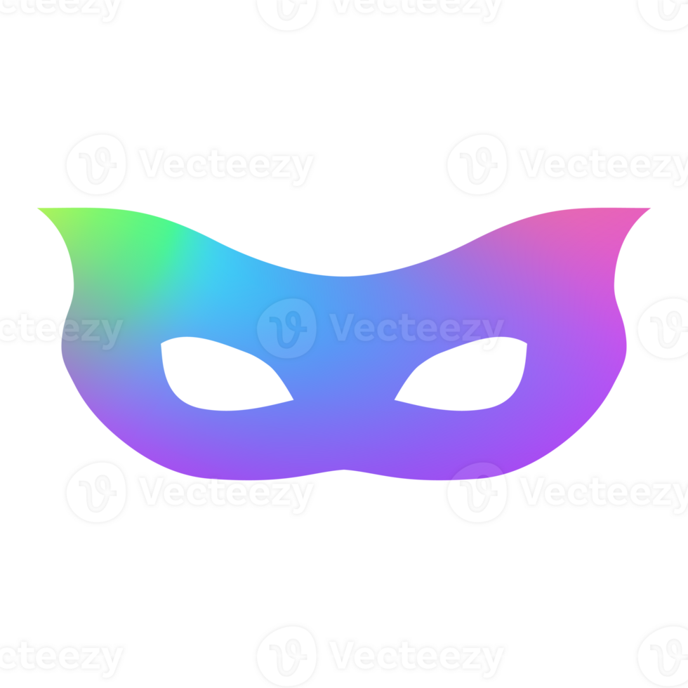 Carnival mask modern gradient style for banner png