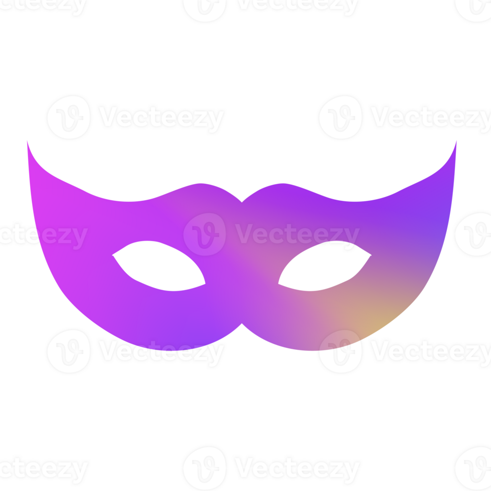 Carnival mask modern gradient style for party png