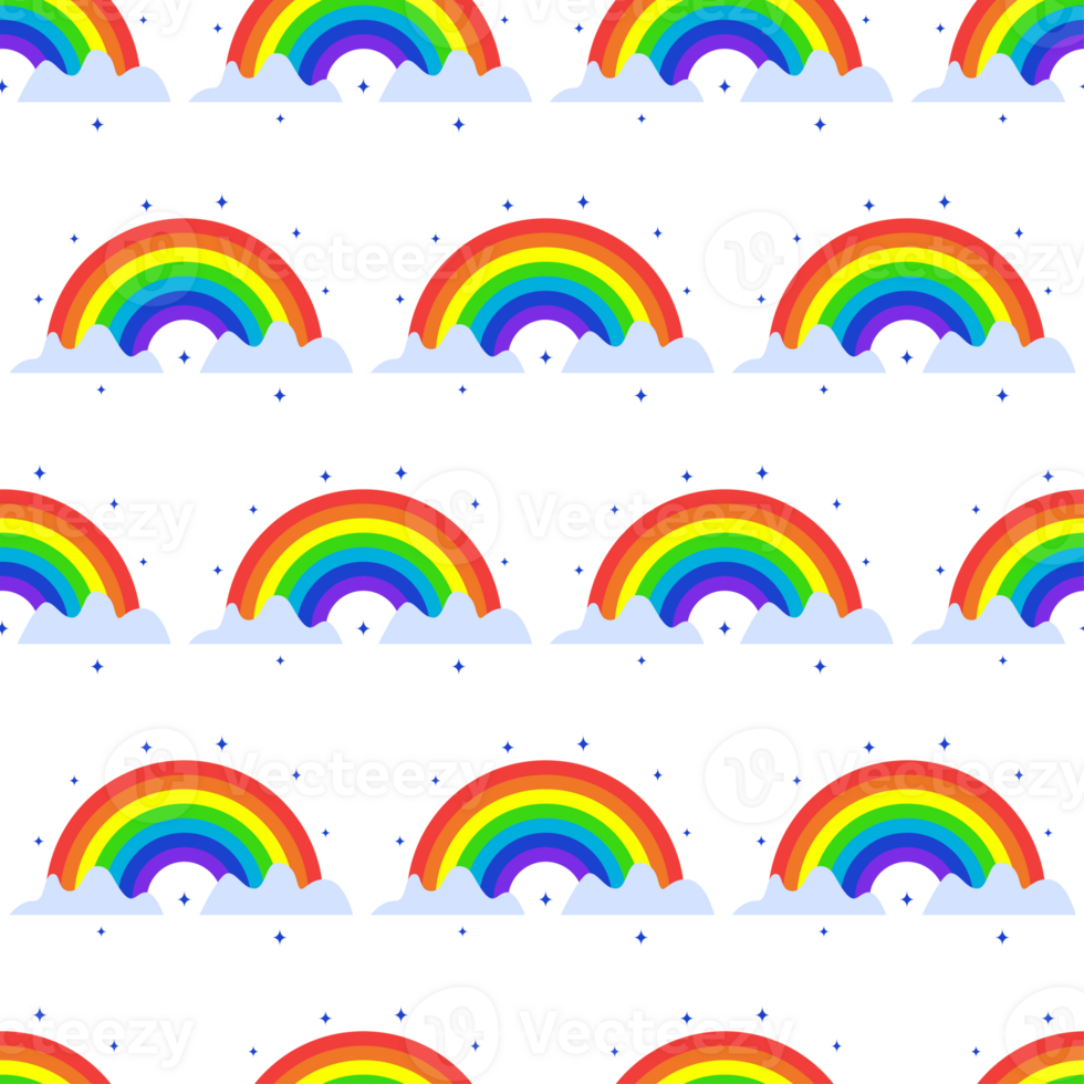Rainbow pattern colorful style for holidays png