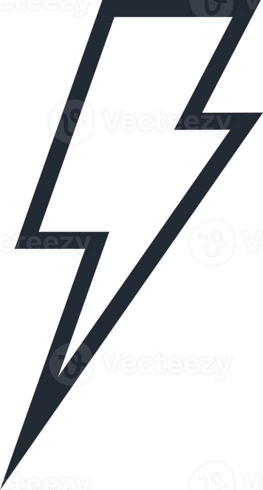 Lightning icon line style for charging png