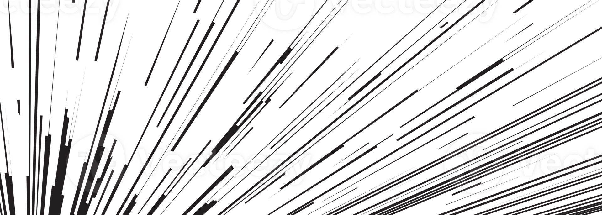 Comic book speed lines black color stripe for design project png