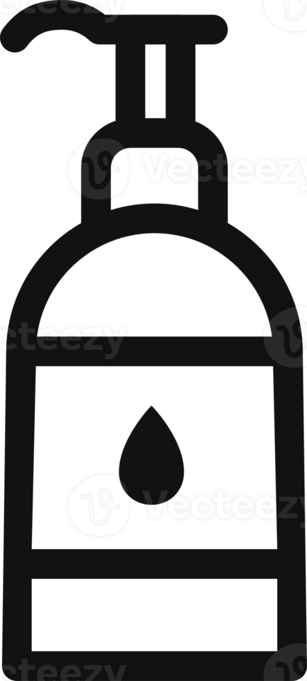 Sanitizer icon black line style png