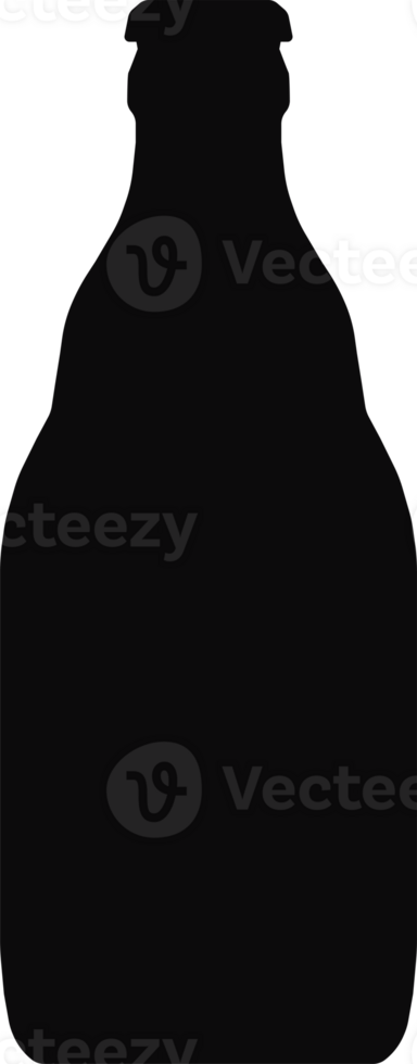 Vine bottle icon black color isolated png