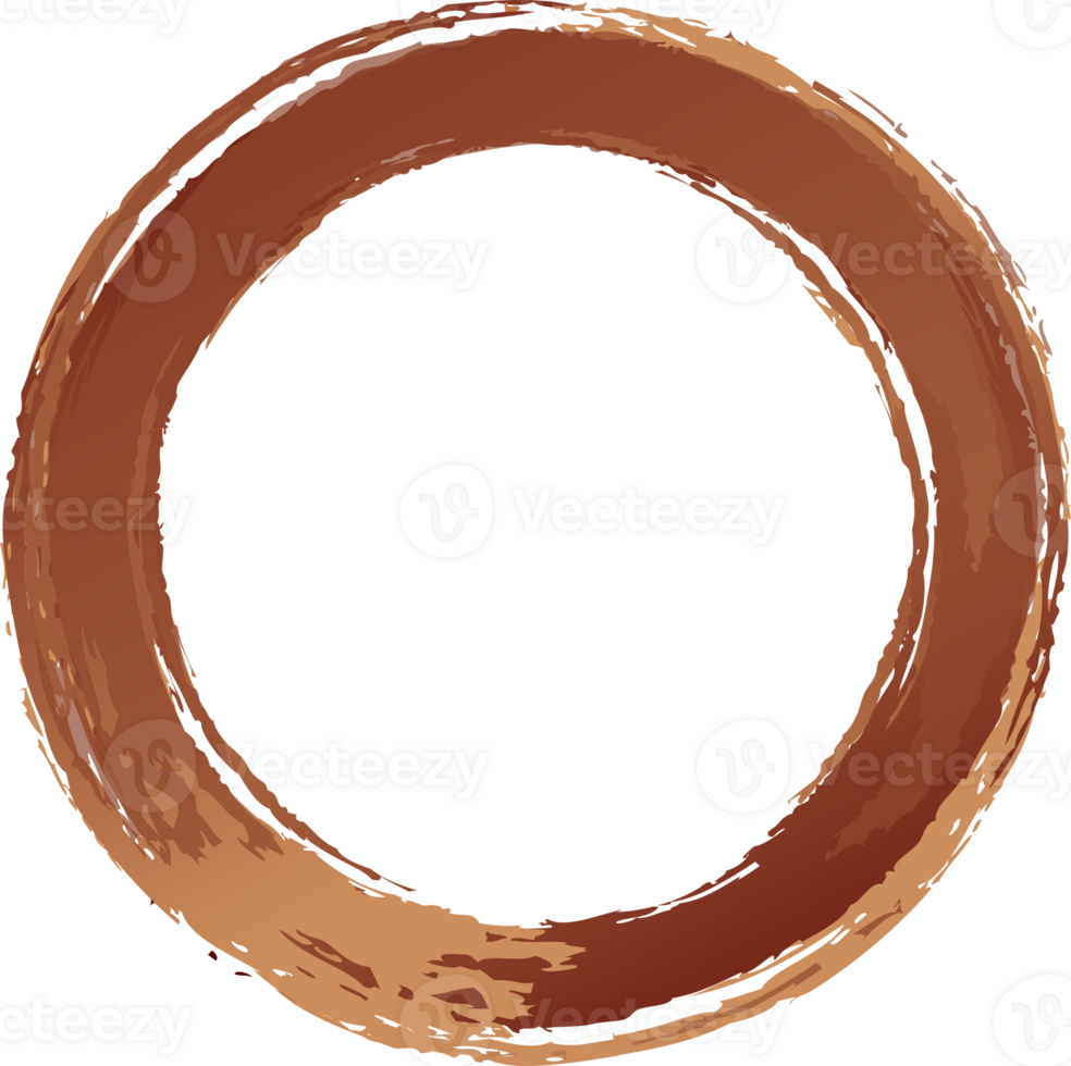 Trace of coffee brown color hand drawn png