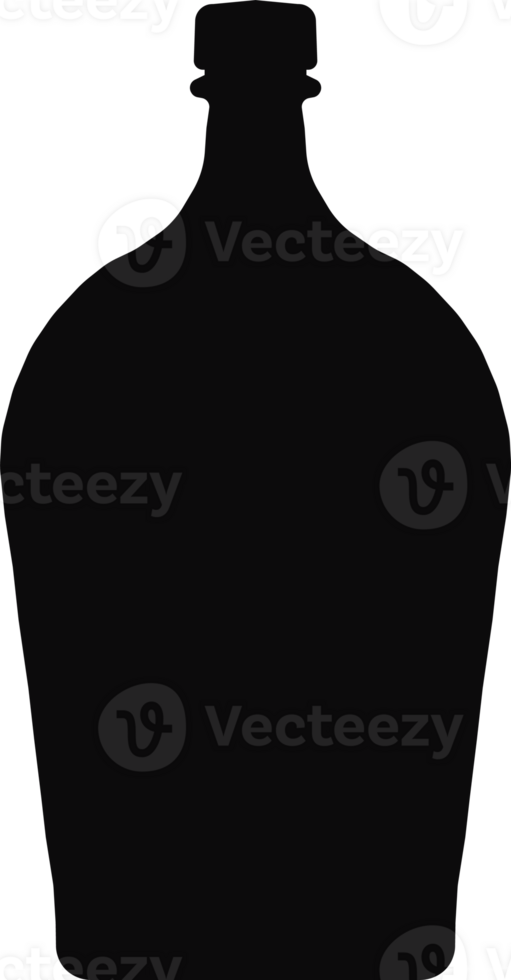 Vine bottle icon black fill color isolated png
