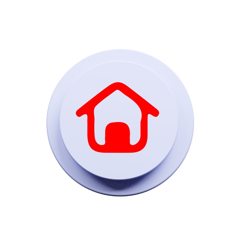 Home or house icon on a circle png