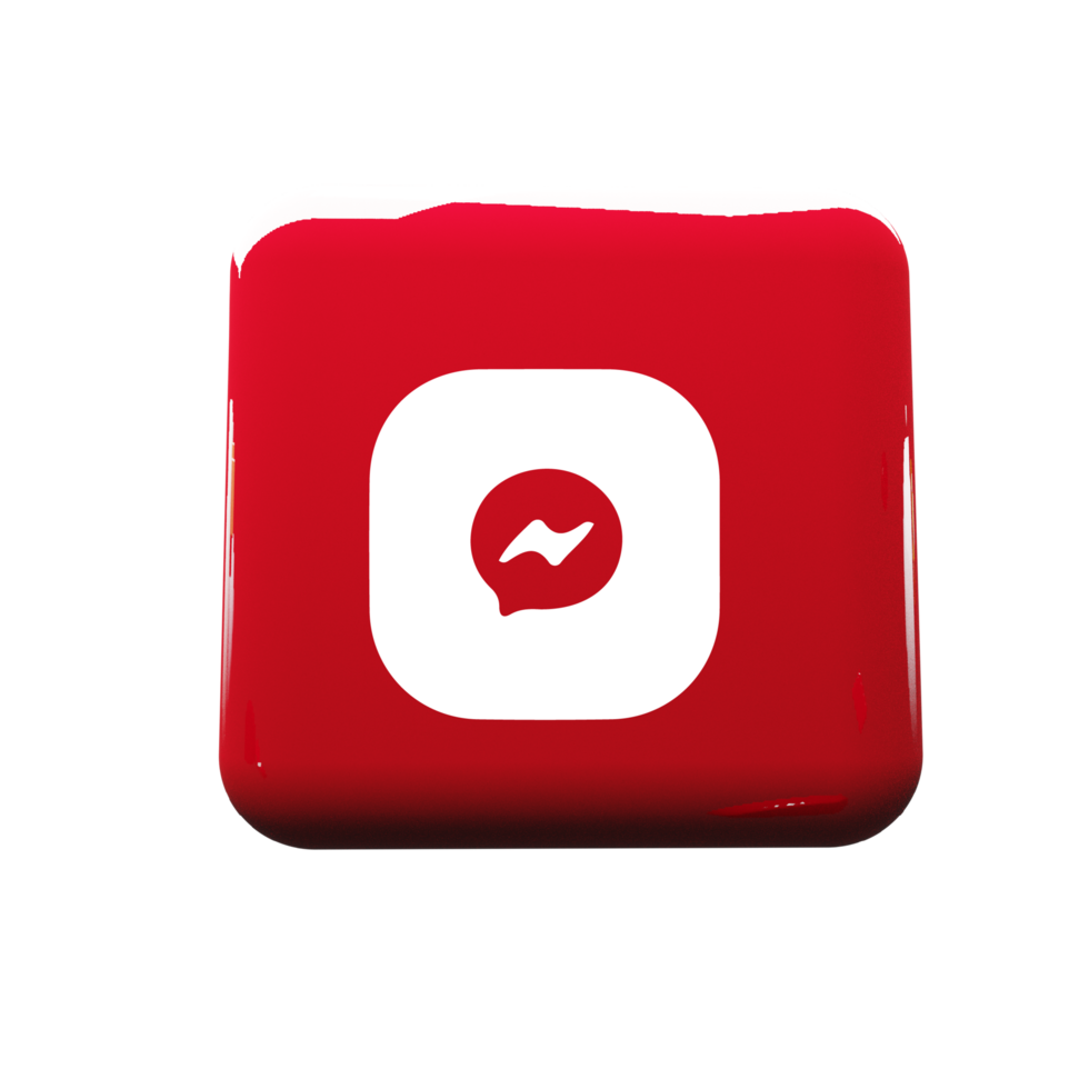 Chat icon on red square png