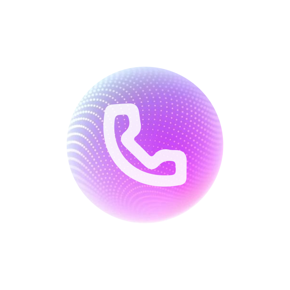 Phone icon white on circle png