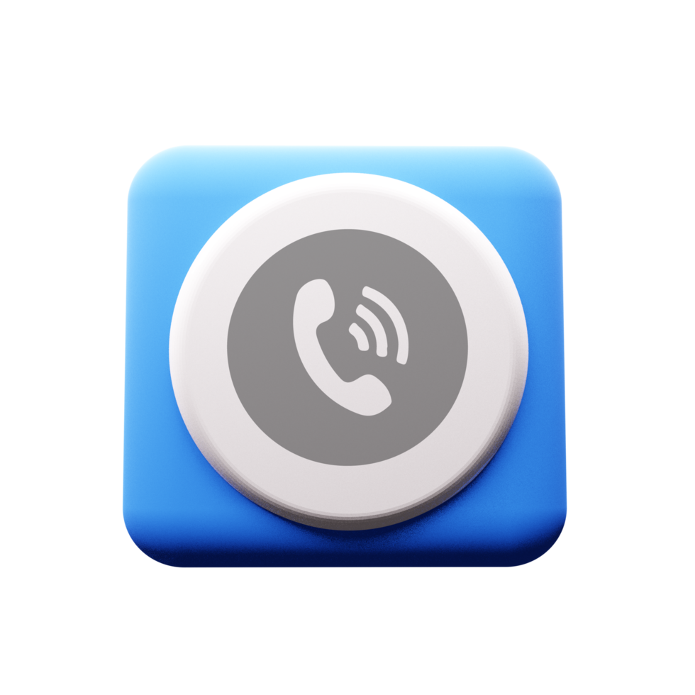 Phone icon with Blue white shape png