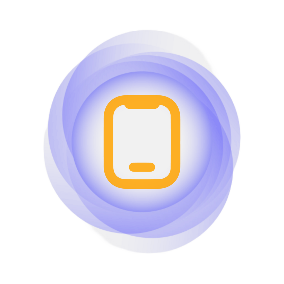 Smartphone icon with circle png