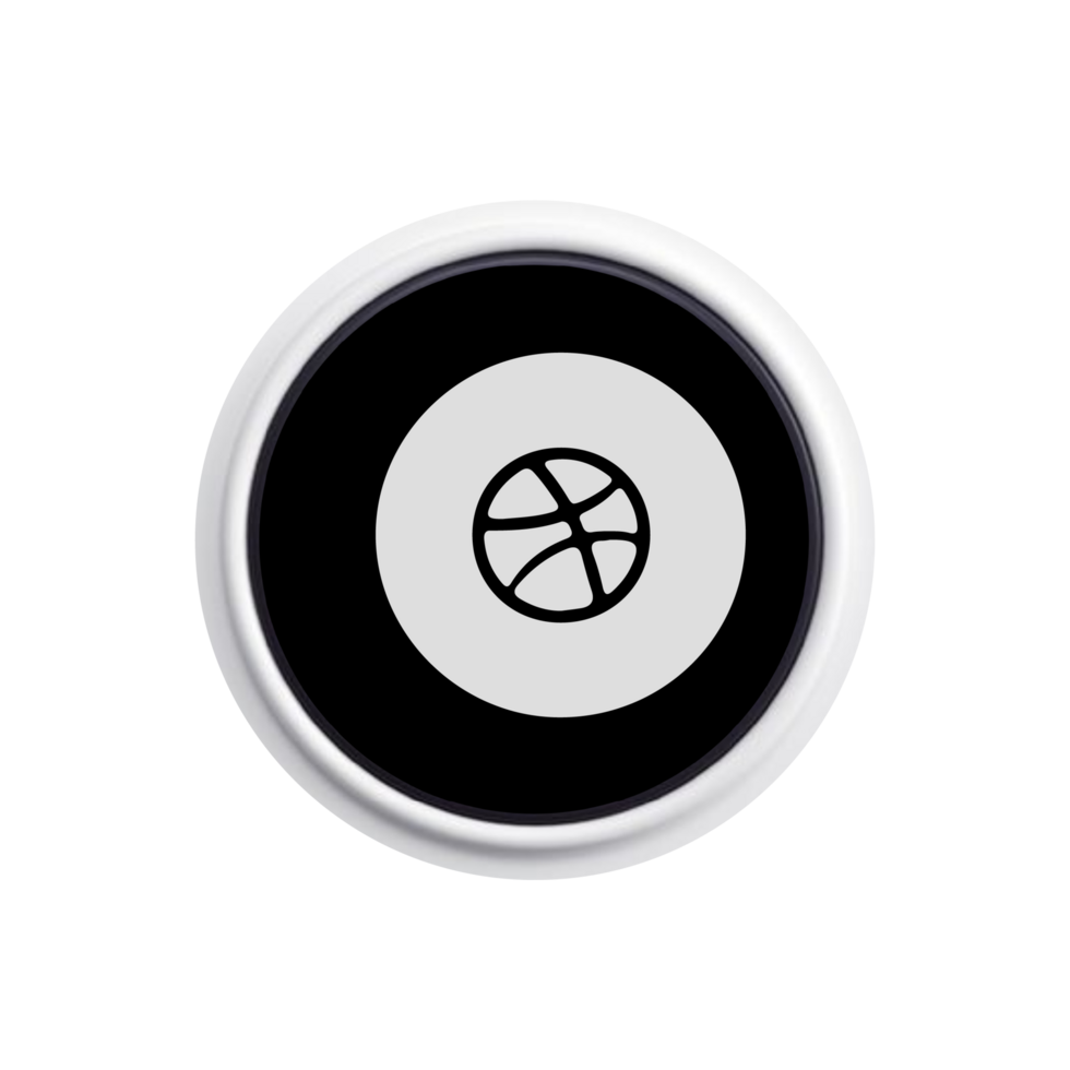 A black and white basketball ball on a white background png