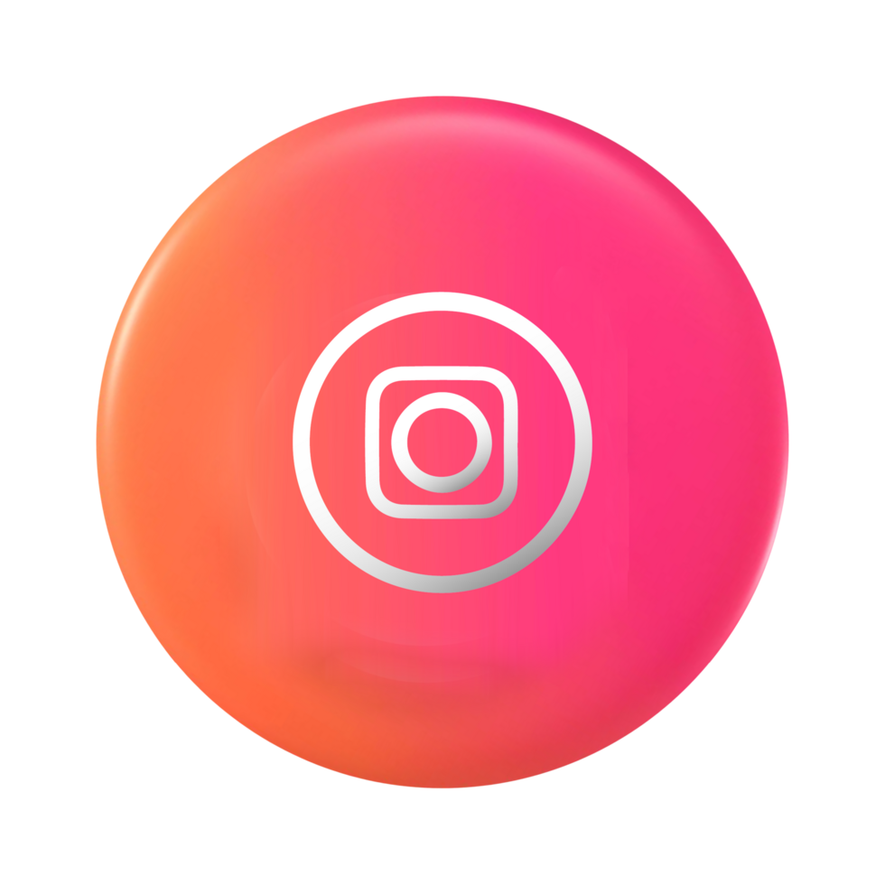 Instagram logo on circle shape png