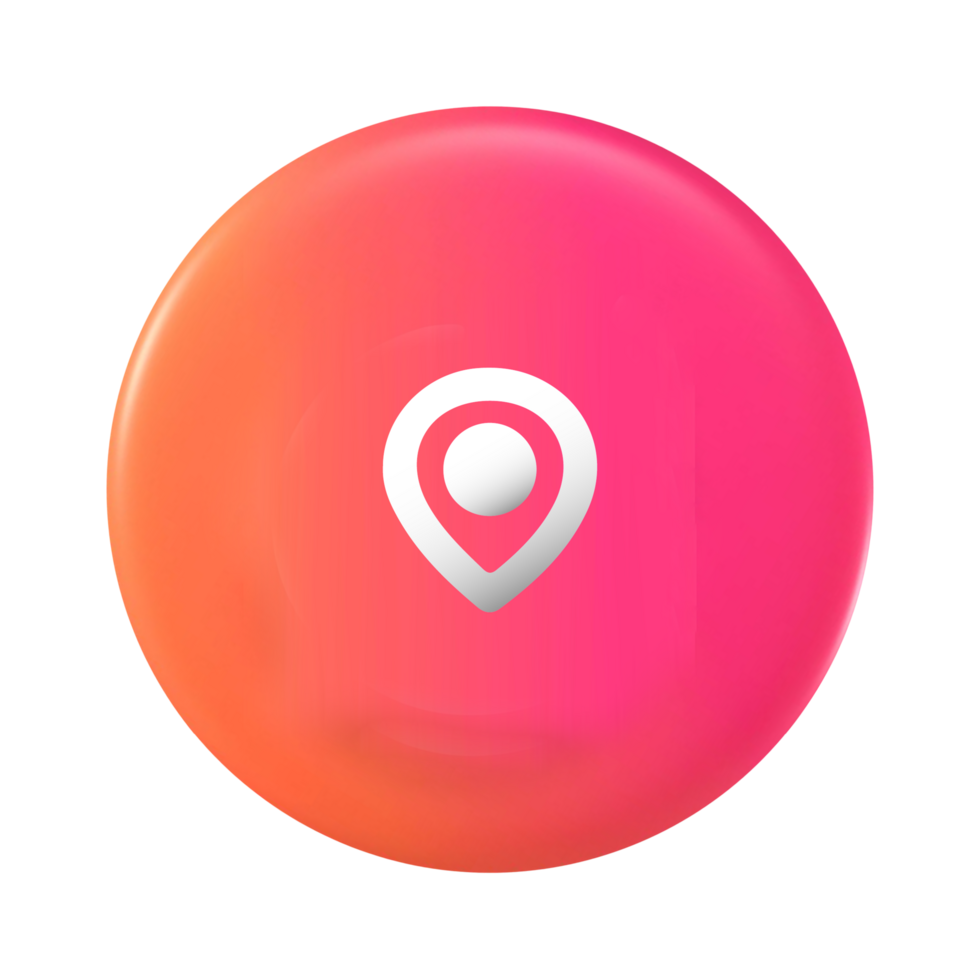 Location icon on pink circle png