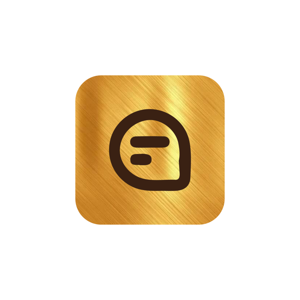 Chat Gold icon png