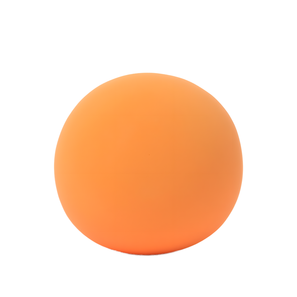 Perfect Orange Sphere 3D Render Minimalist Background png
