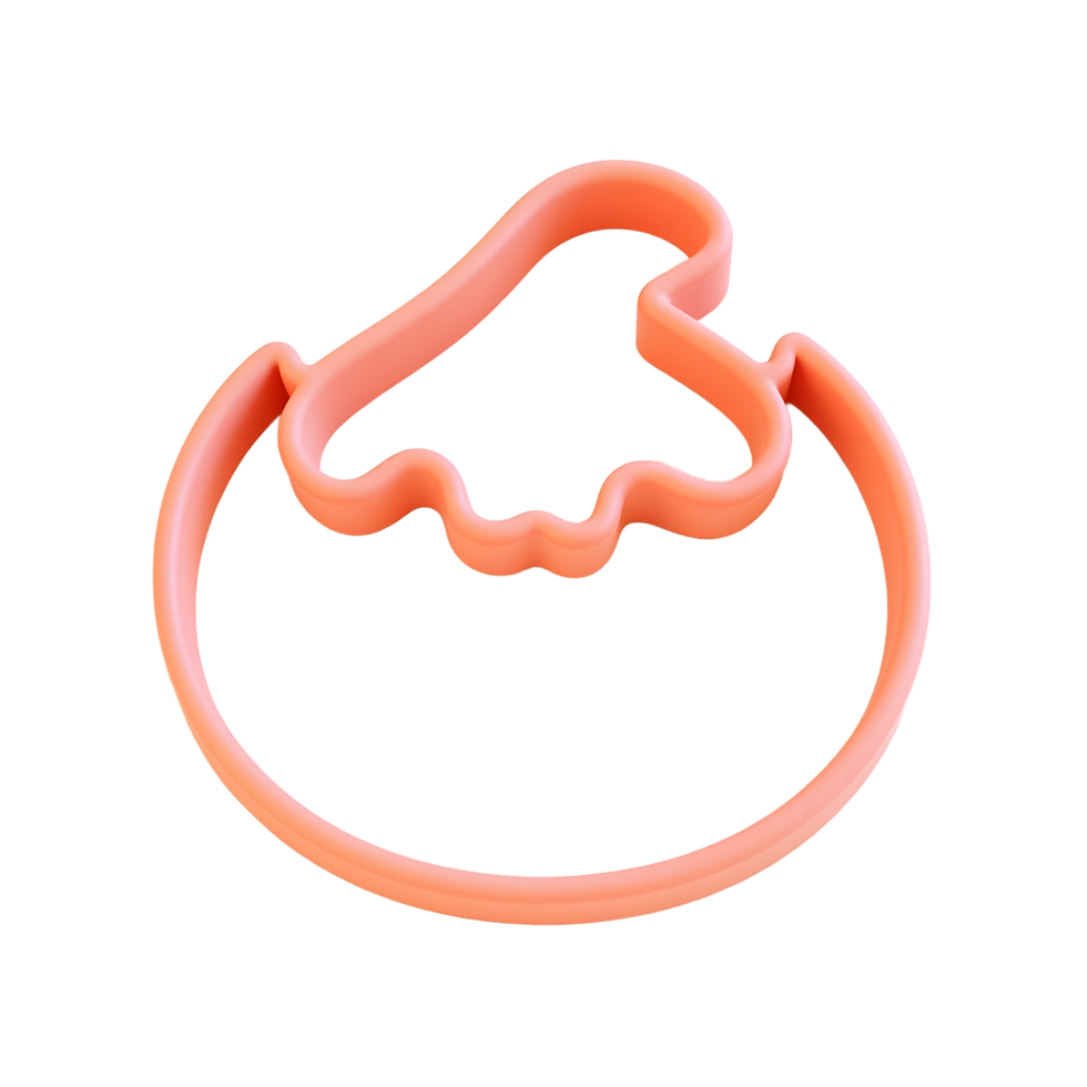Cute Ghost Cookie Cutter for Halloween Baking png