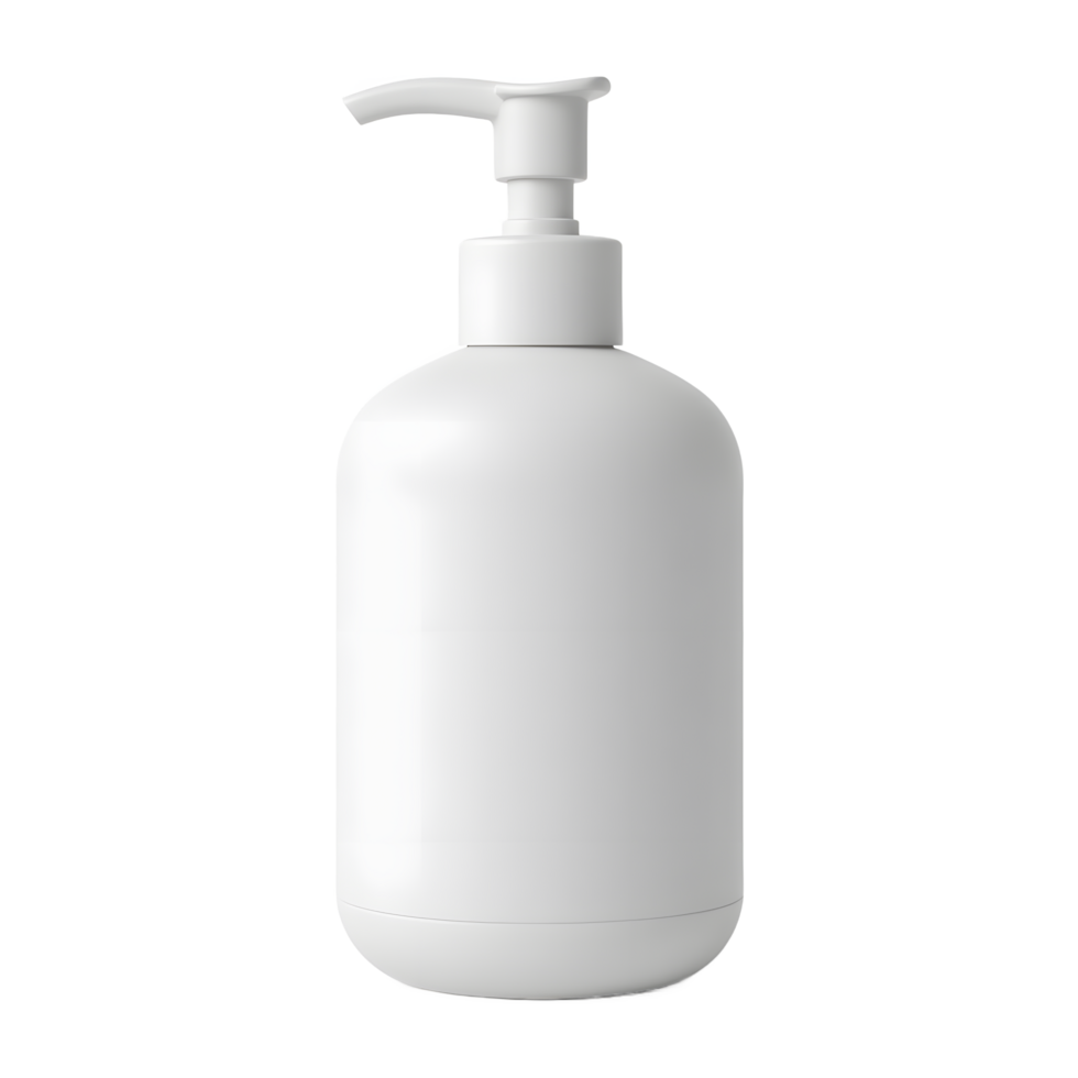 Blank White Pump Bottle Product Mockup for Branding png