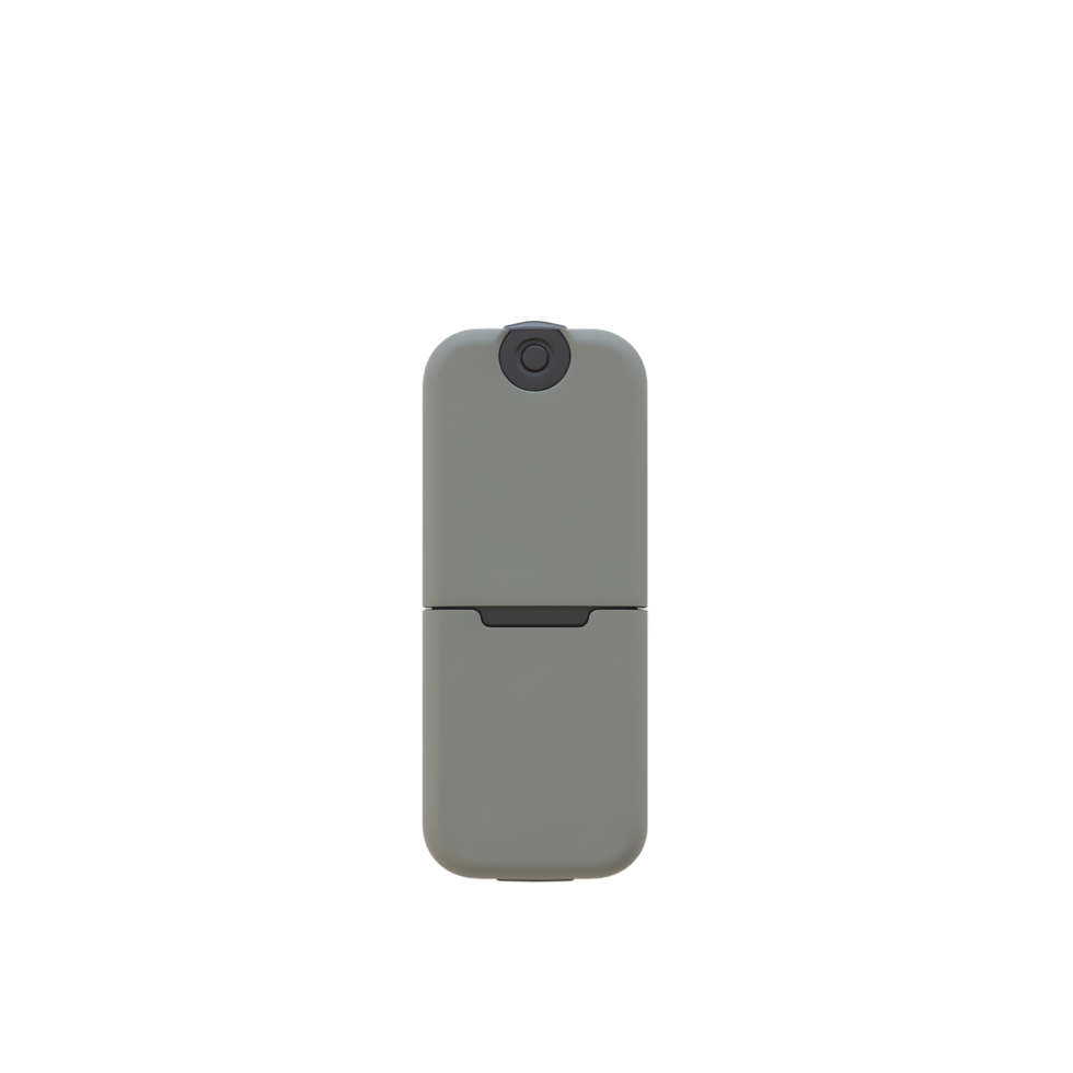 Compact Gray Two-Piece Portable Device Product Shot png