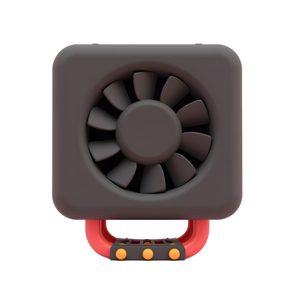 Portable Mini Fan Compact Cooling Device for Desk png