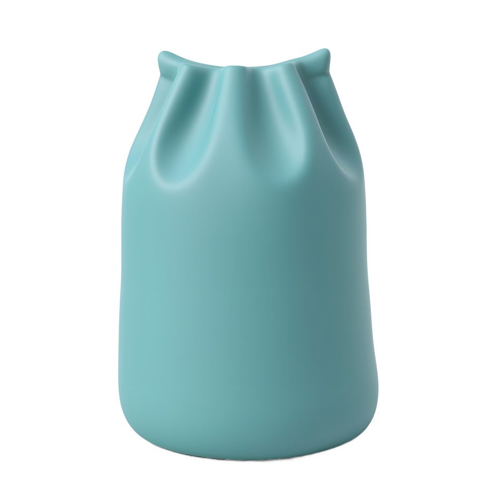 Teal Fabric Sack Mockup Product Packaging Design png