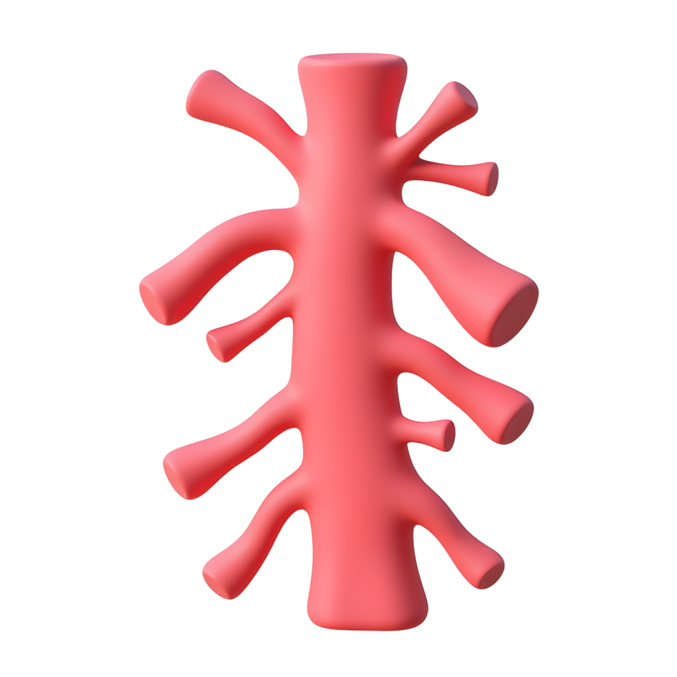 Abstract Pink Coral 3D Render Unique Branching Design png