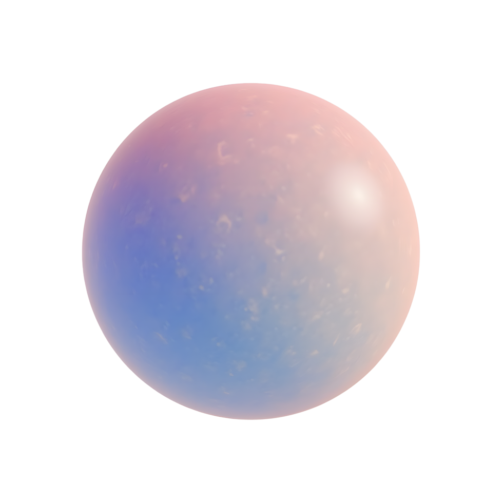 Pastel Pink and Blue Sphere Abstract Art Digital Background png