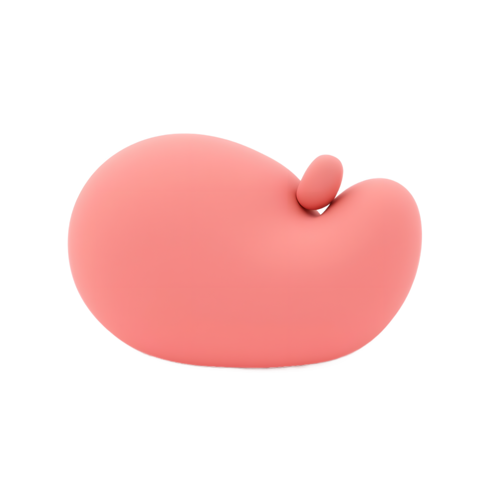 Abstract Pink 3D Shapes Minimalist Design Illustration png