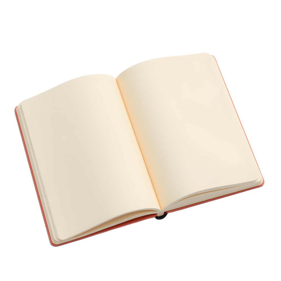 Blank Open Notebook Mockup Ready for Your Design png