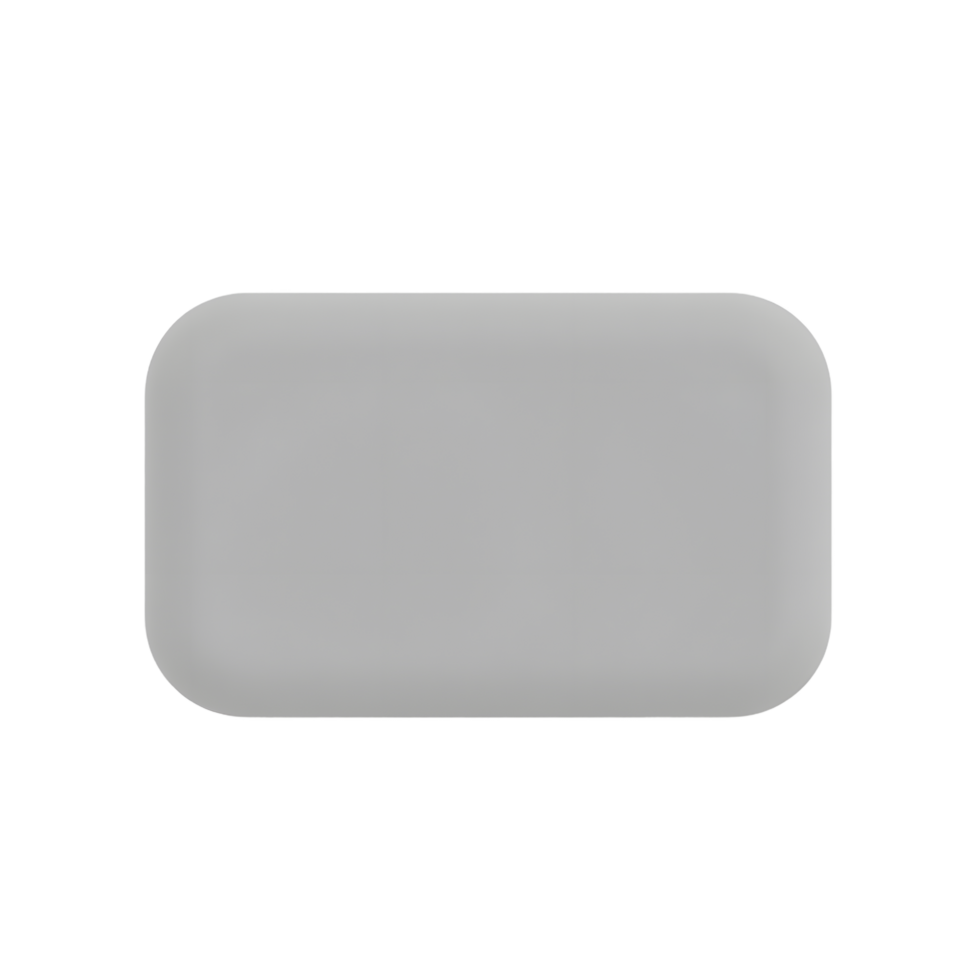 Gray Rectangular Soap Bar Mockup Product Design png