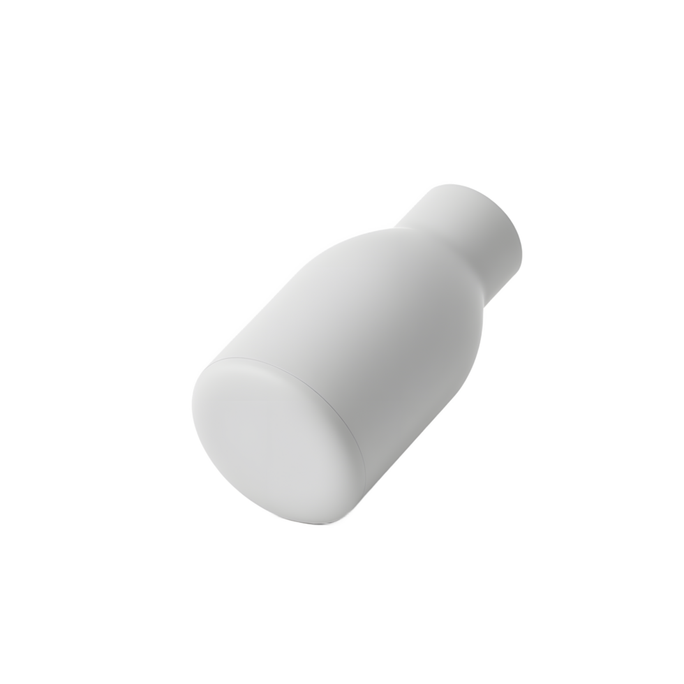 Blank White Bottle Mockup for Product Branding png