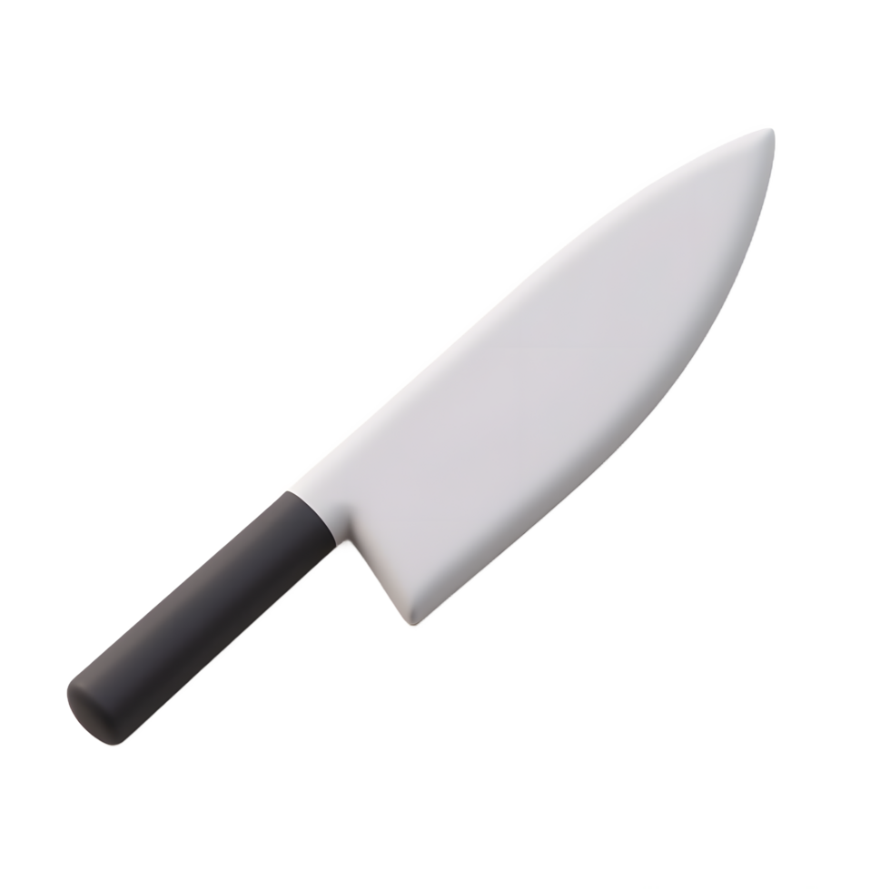 Modern Chef Knife Minimalist Design Kitchen Tool png