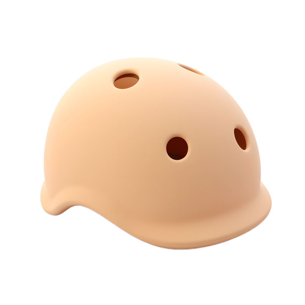 Cute Peach Kids Bike Helmet Safety Gear for Toddlers png